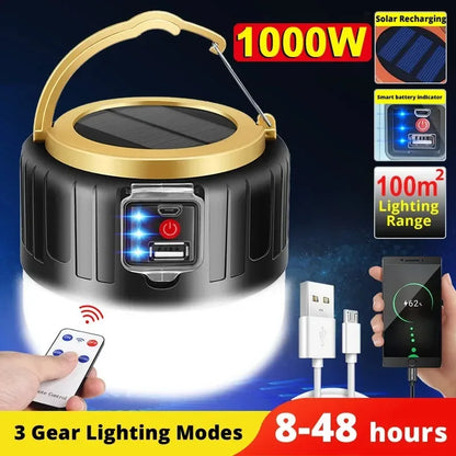 Portable Solar Powered Camp Light - Fesara