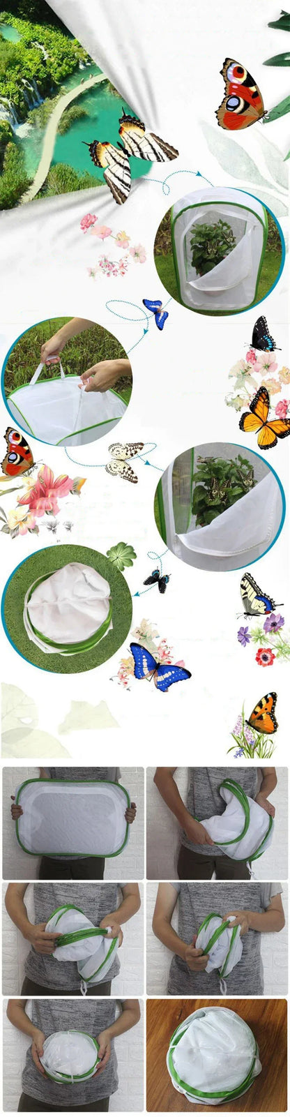 Portable Insect Breeding Cage Stainless Steel Net