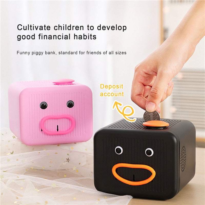 Cute Smiling Coin Saving Piggy Bank