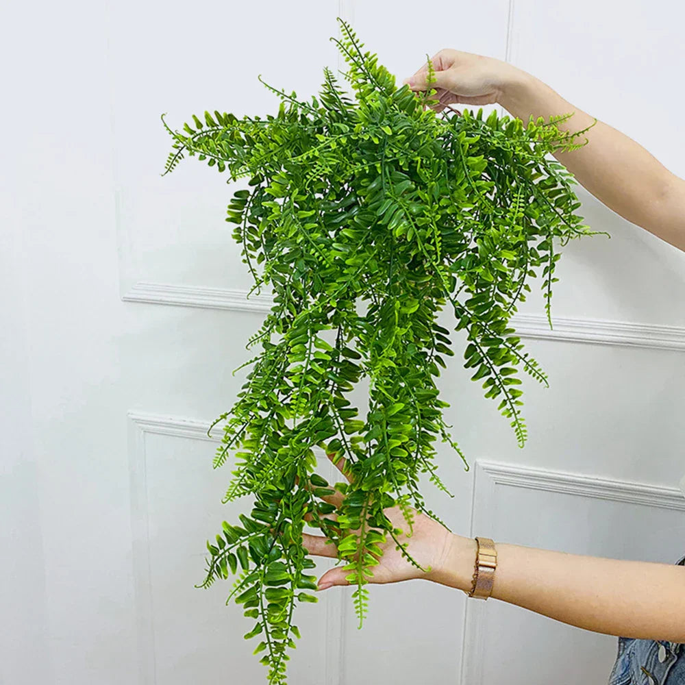 Large Artificial Boston Fern Hanging Plant UV Resistant