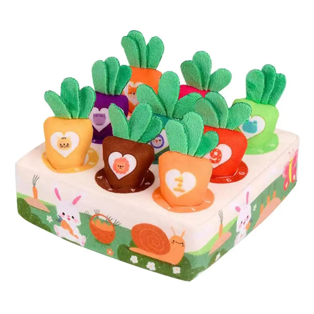 Fun Interactive Pet Play Mat with Plush Carrot Toy