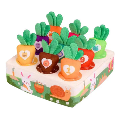 Fun Interactive Pet Play Mat with Plush Carrot Toy