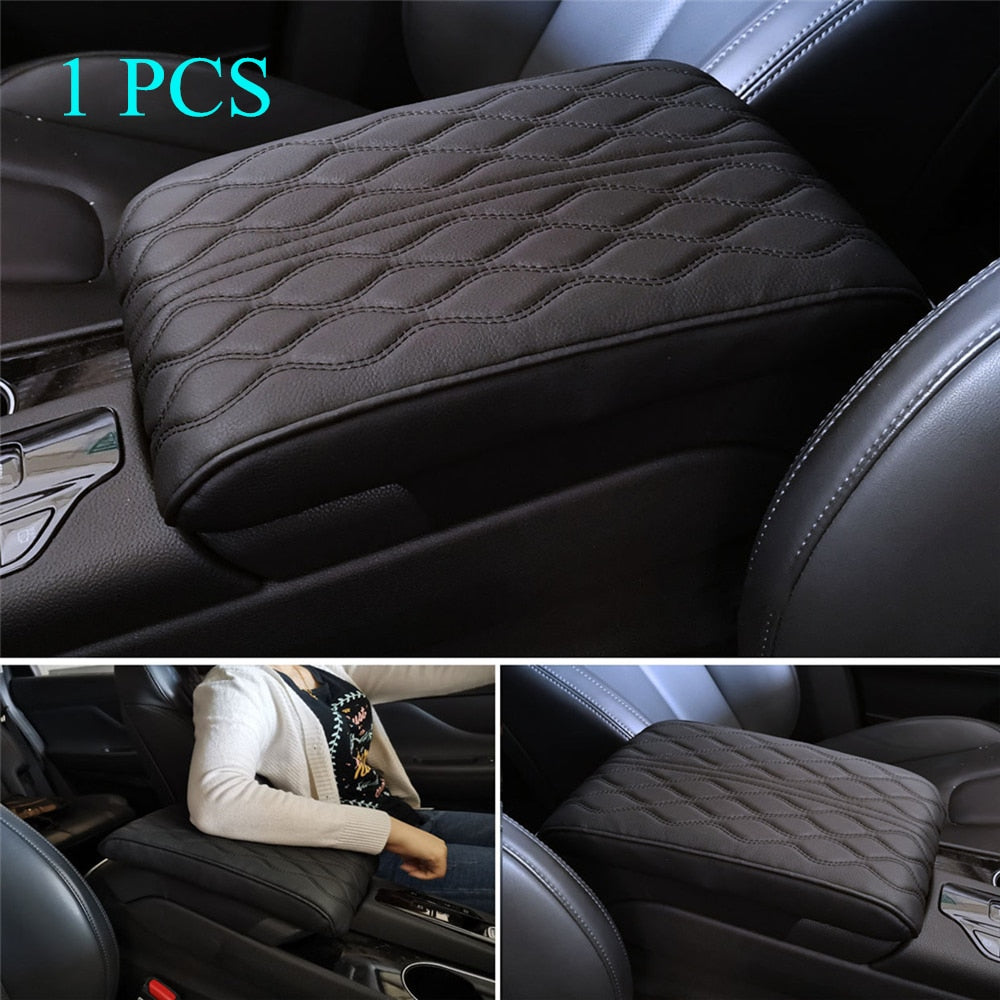 Premium Leather Auto Armrest Cover - Fesara