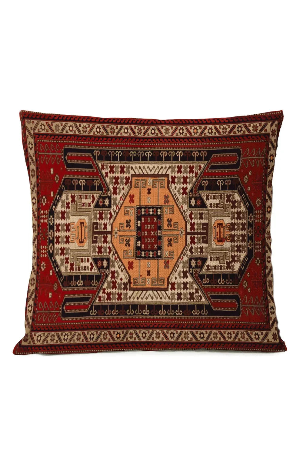 Colorful Global Print Pillow Cover