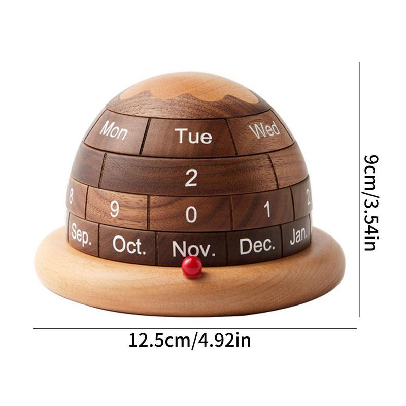 Natural Wood Desk Calendar Block