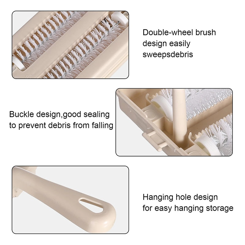 Easy Double Roller Broom Carpet Cleaner