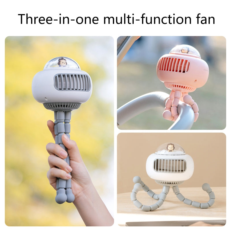 Compact Rechargeable Baby Stroller Fan