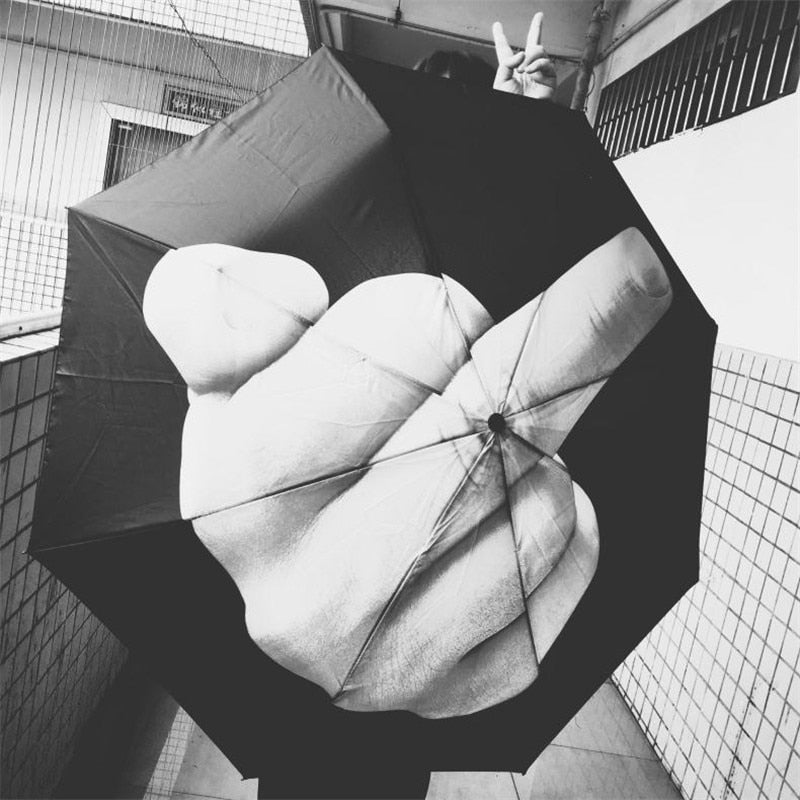 Quirky Gesture Windproof Rain Umbrella