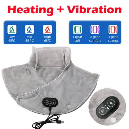 Cozy Heated Neck Massager with Vibration Cushion