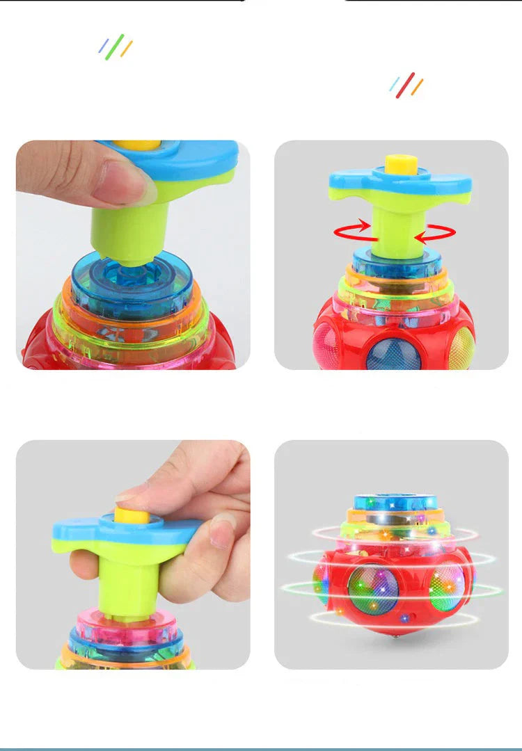 Colorful LED Spinning Top