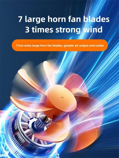 Portable 4-in-1 Fan and Night Light with Rechargeable Battery