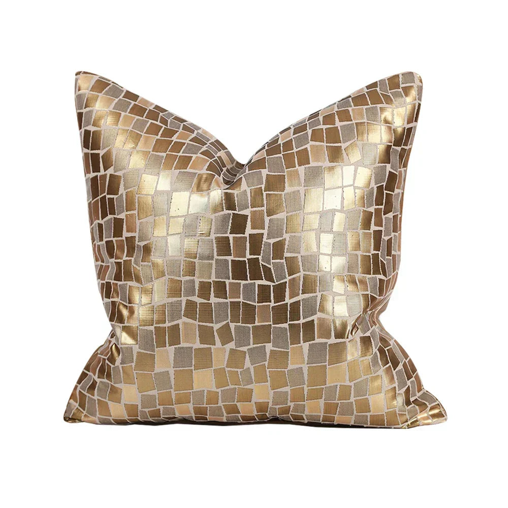 Soft Decorative Pillowcase with Geometric Pattern