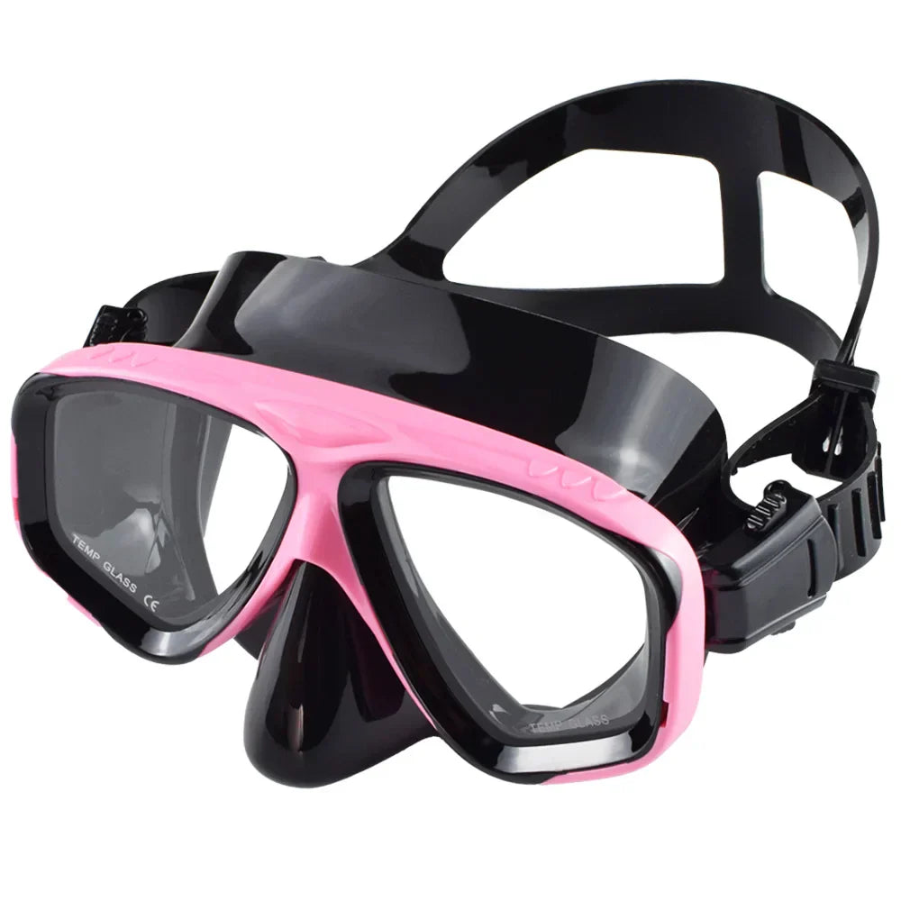 Premium Dive Mask Snorkel Set with Wide View Lens