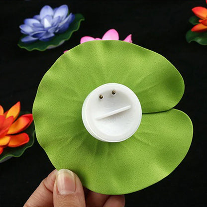 Floating Flower Pool Lamp with LED Sensor Light