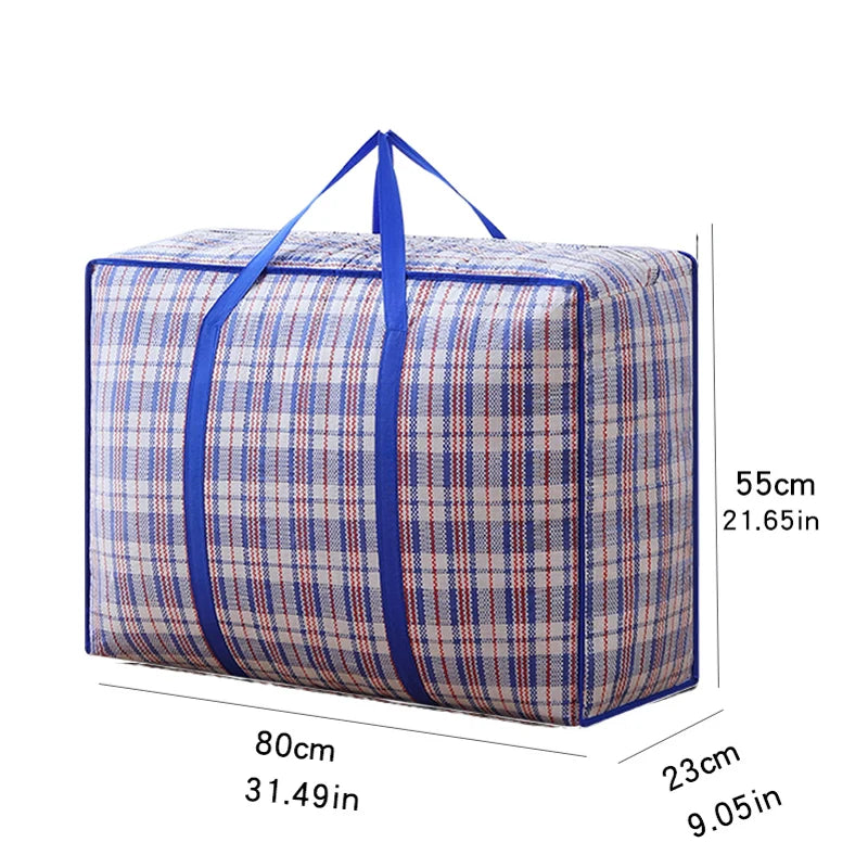 Durable Folding Storage Bag with Zipper and Water Resistance