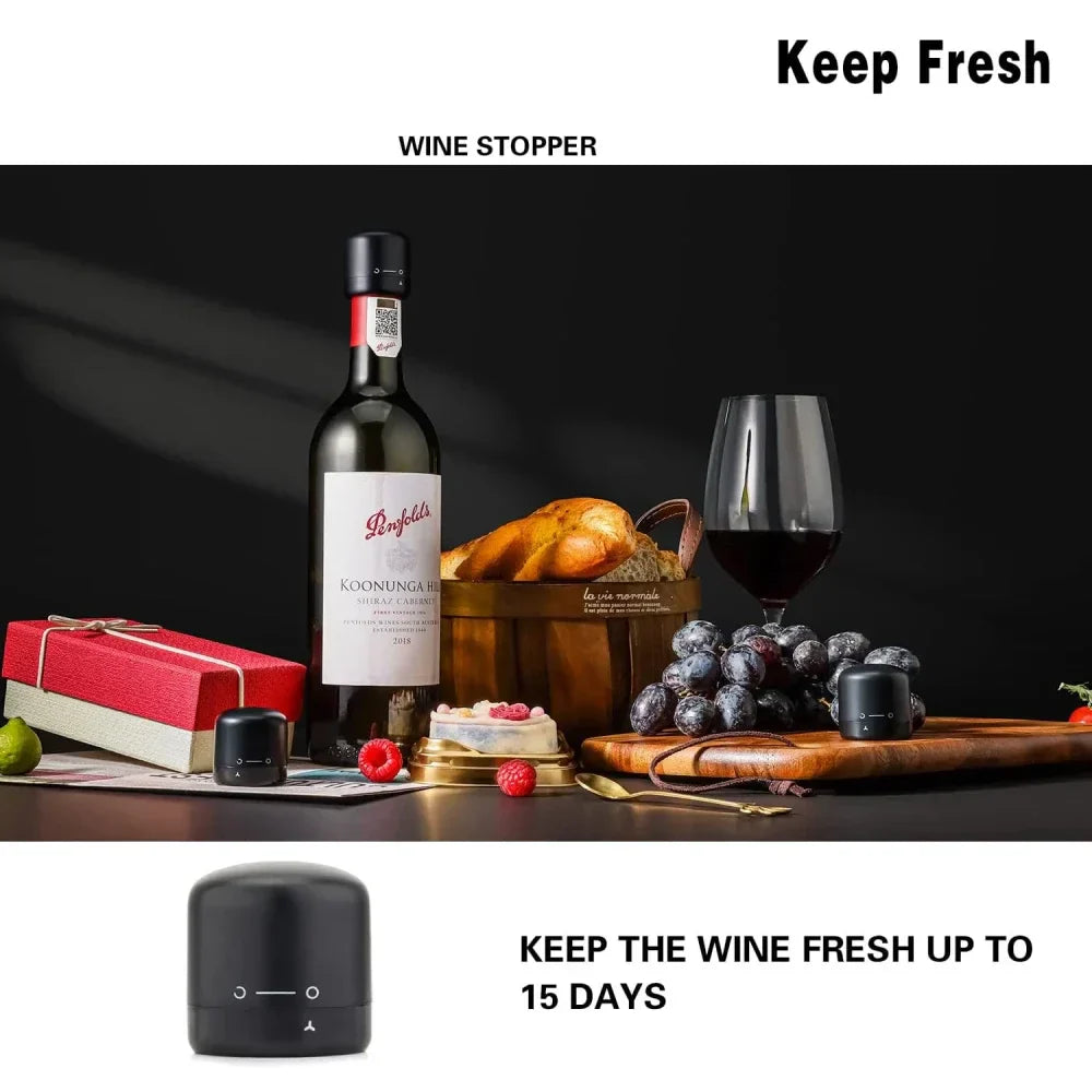 Quick 2-in-1 Wine Bottle Air Pump Opener