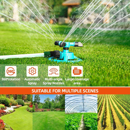 Efficient 360° Rotating Garden Sprinkler System