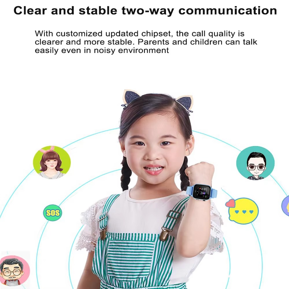 Compact Smart Watch with Bluetooth and Fitness Tracking