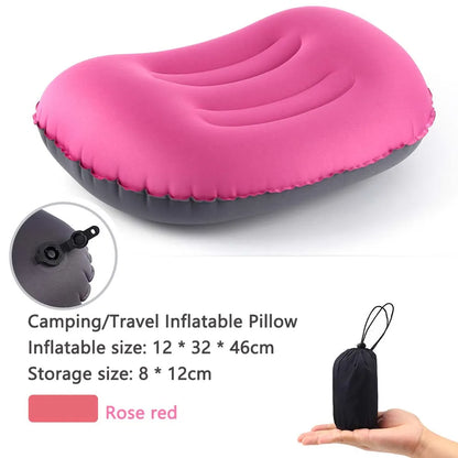 Portable Inflatable Travel Pillow with Neck Support Cushion