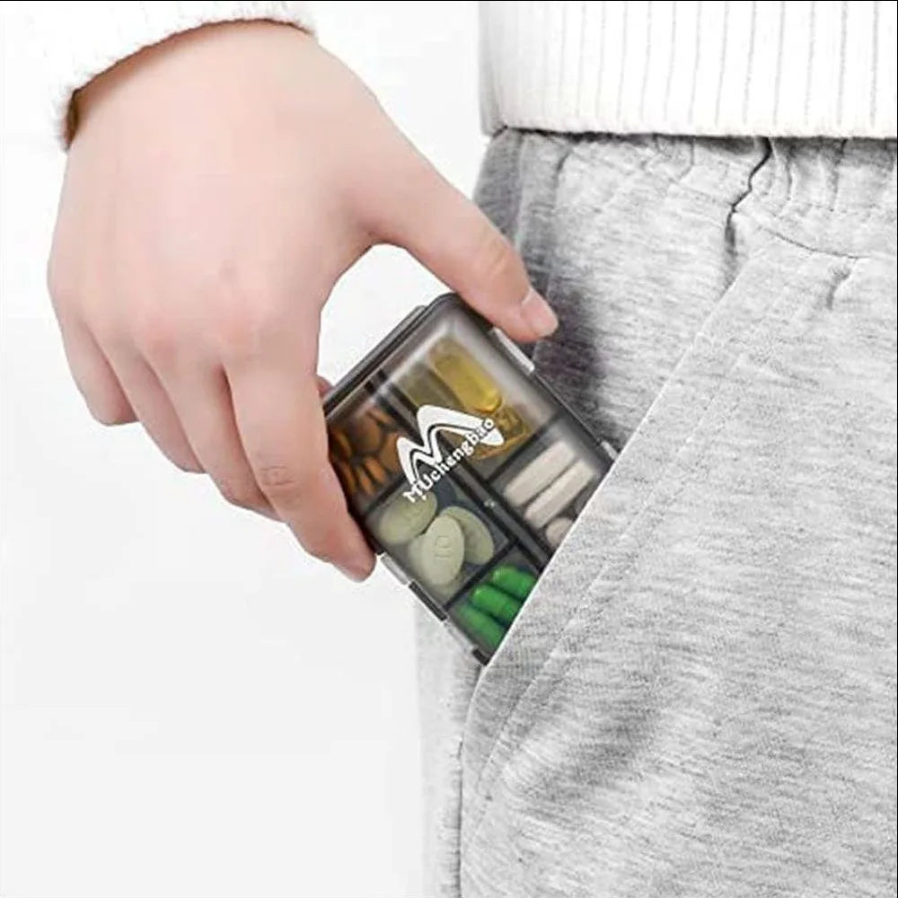 Portable Daily Pill Box Organizer