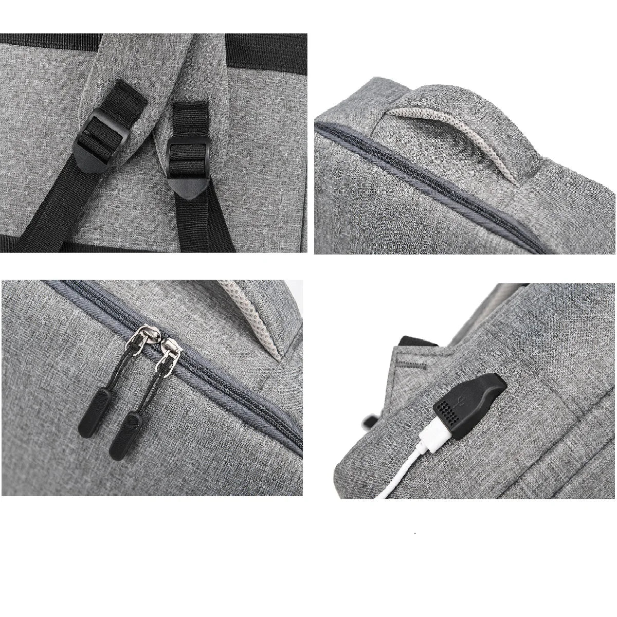 Stylish Tech Backpack with USB Charger Port