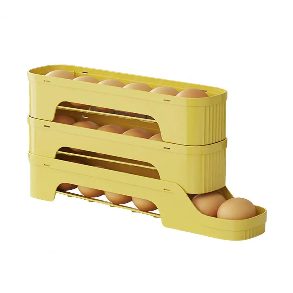 Compact 4-Tier Clear Egg Storage Container