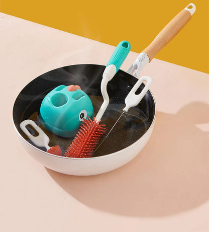 Baby Bottle Cleaning Brush Set with Storage Case