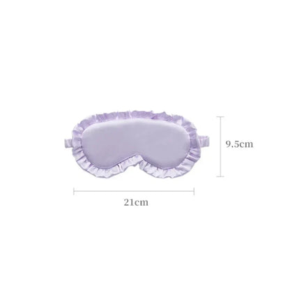Silky Eye Mask - Soft Ruffle Sleep Mask for Women