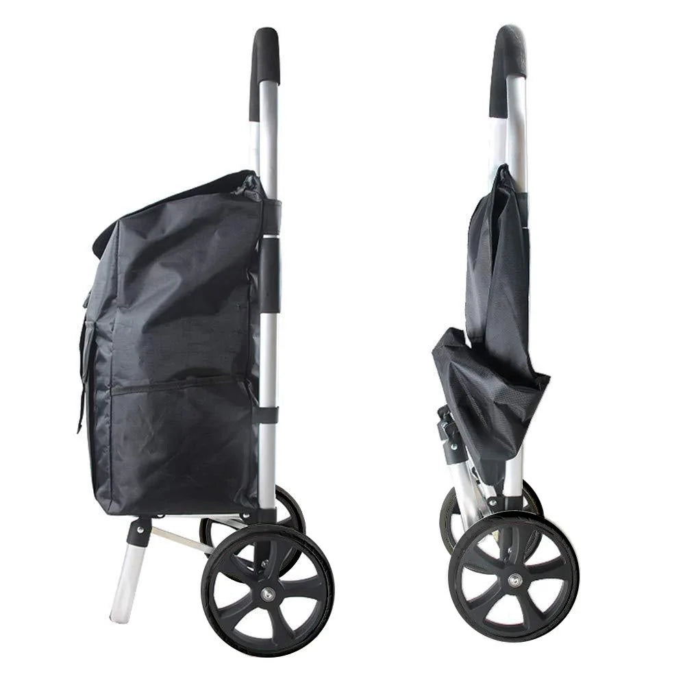 Collapsible Lightweight Aluminum Grocery Cart