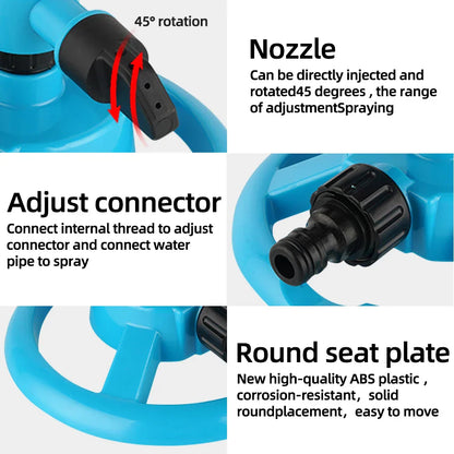 Efficient 360° Rotating Garden Sprinkler System