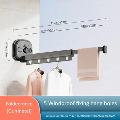 Compact Foldable Clothes Drying Rack