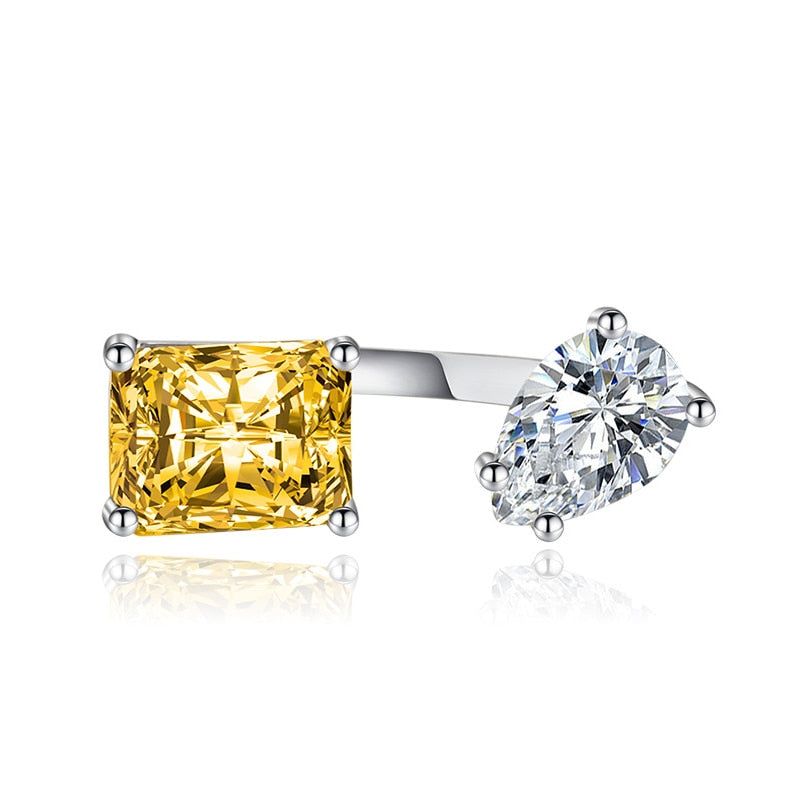 Fesara | Teardrop Zircon Elegant Adjustable Ring