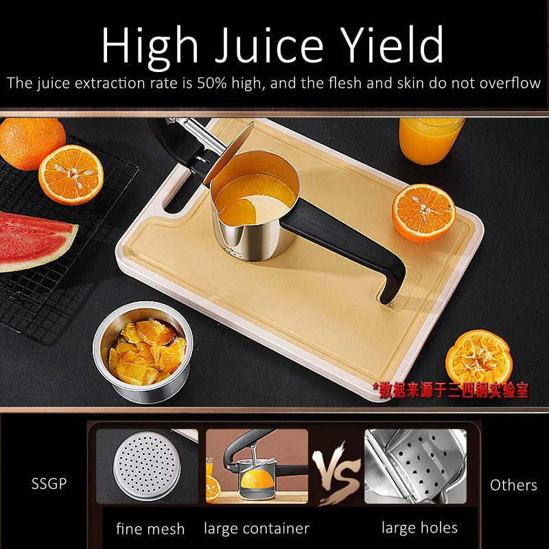Premium Manual Citrus Juicer with High Juice Extractor