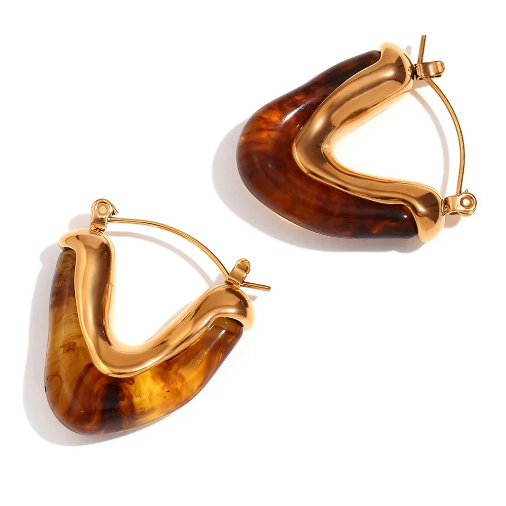 Fesara | 18k Elegant Gold Hoop Earrings