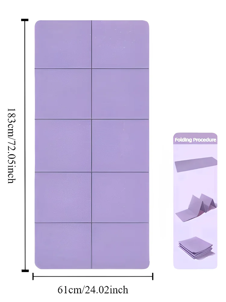 Fesara Yoga Mat - Portable & Grip Double Sided Mat