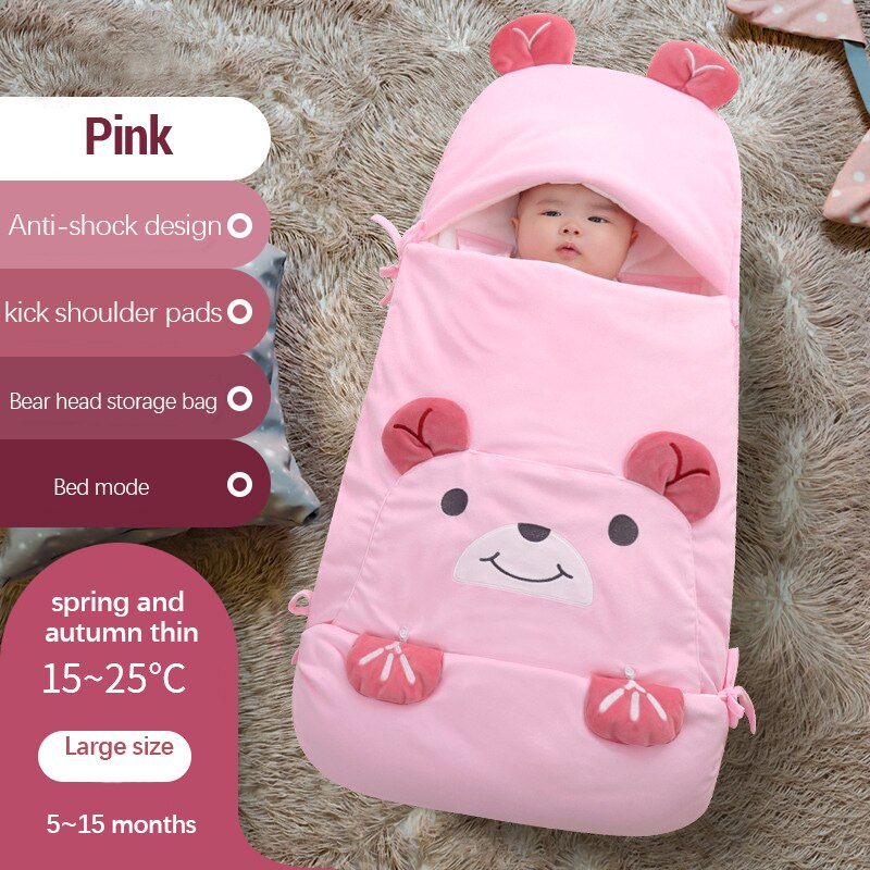 Cozy Plush Teddy Sleeping Bag