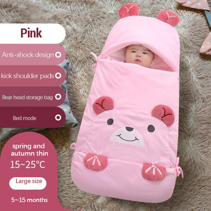 Cozy Plush Teddy Sleeping Bag