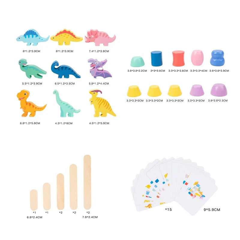 Educational Kids Dino Stacking Toy