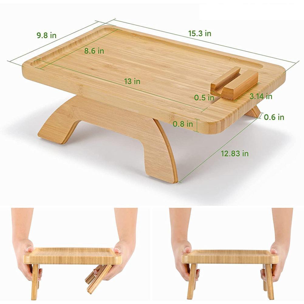 Fesara | Wooden Sofa Arm Table Tray