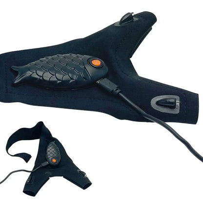 Waterproof LED Fishing Gloves with Rechargeable Lights