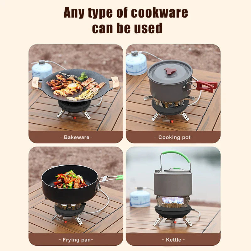 Portable High Power Camping Gas Stove with Auto Ignition