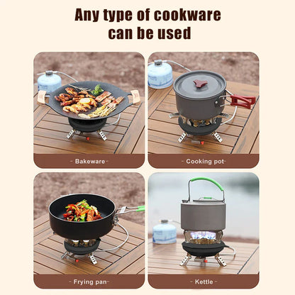 Portable High Power Camping Gas Stove with Auto Ignition