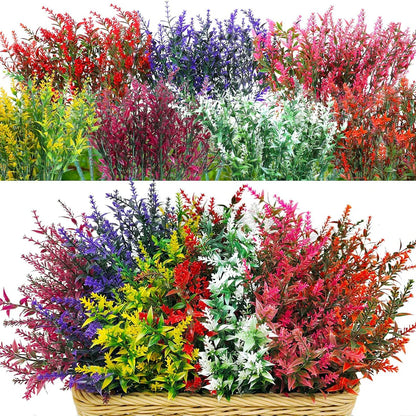 Beautiful 12pc Artificial Lavender Flower Set