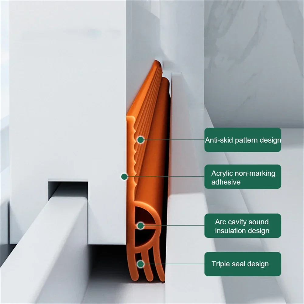 Silent Door Draft Stopper Seal Strip