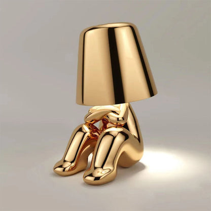 Compact Battery Powered Desk Lamp with Dimmable Touch Control