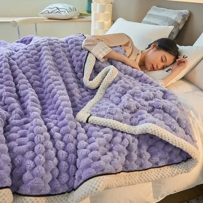 Cozy Plush Fall Throw Blanket