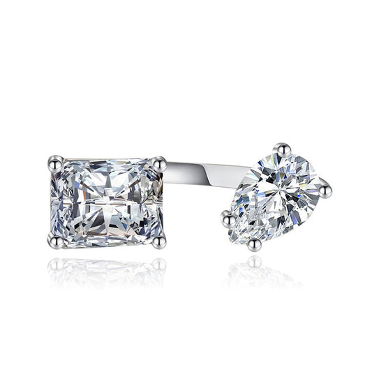 Fesara | Teardrop Zircon Elegant Adjustable Ring - Fesara