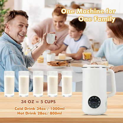 Easy Plant Milk Maker Machine for Nuts, Oats, and Soy