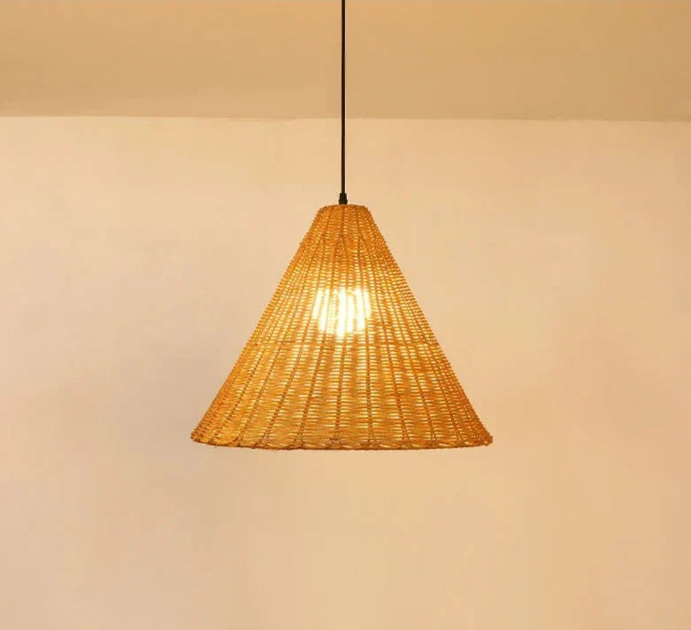 Natural Bamboo LED Hanging Light