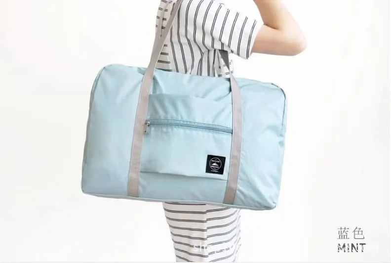 Compact Folding Travel Duffel Bag Waterproof & Spacious